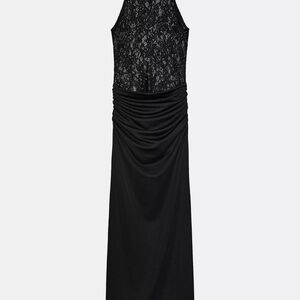 Zara Black Lace Maxi Dress
